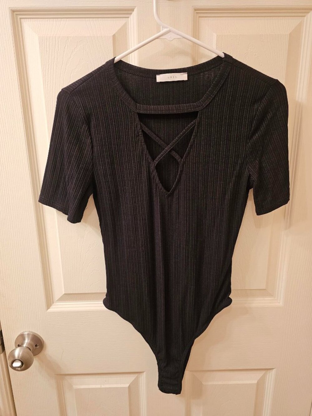 NWOT Lush Medium Black Bodysuit